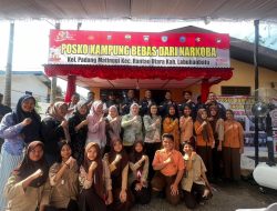DPW Pani Sumut Bersama Warga Deklarasi Dukung Kampung Bebas Narkoba Polres Labuhanbatu