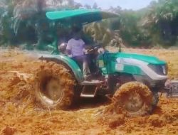 Brigade Pangan Fajar Sejahtera Olah Lahan Budidaya Ubi Bersama BUMDes Damuli Pekan