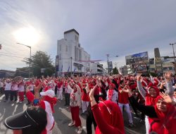 Pemkab Labuhanbatu Gelar Jalan Santai Sambut HUT RI ke-81