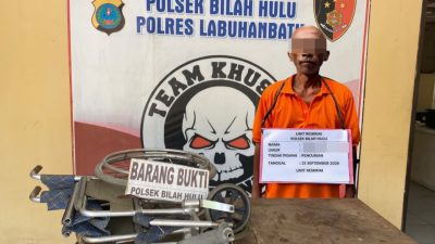 Polsek Bilah Hulu Ringkus Terduga Pelaku Pencurian